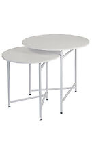 Round Nesting White Tables (Display Tables) picture