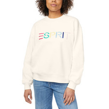 Esprit Crewneck Sweatshirt In Cream, Green, And Blue picture
