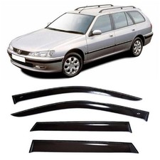 Tape-on Window Visors Rain Guards Fit Peugeot 406 Wagon 1995-00 Wind Deflectors picture