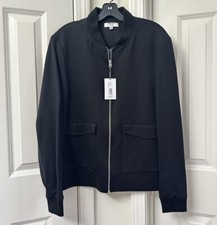 Murano Men's Long Sleeve Bomber Jacket, Black picture
