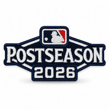 2026 Post Season Patch Larger 4x2 Inch Official MLB Logo For Caps or Jerseys picture