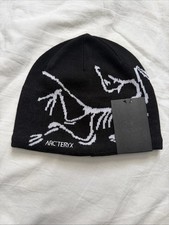 Arc’teryx Bird Head Toque Beanie Orca - Black Wool – Unisex Winter Hat - NWT picture