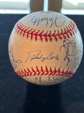 Vintage 1999 Atlanta Braves Autographed World Series Team Baseball 21 Signatures picture
