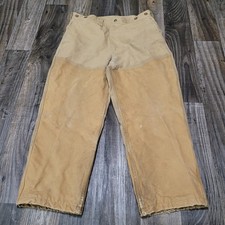 Vintage Filson Men's Double Tin Cloth Hunting Field Pants Size 34x25 picture