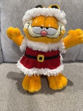 Garfield Christmas Santa Plush Ho Ho Ho 11.5” Hard To Find picture
