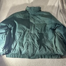 Vintage Eddie Bauer Goose Down Bomber Jacket Green Mens XL Tall XLT picture
