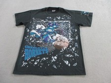 Vintage Charlotte Hornets Shirt Mens Large Single Stitch USA Shattered Backboard picture