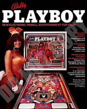 Playboy Bally Pinball Machine Front Flyer From 1978 Repro 8x10 Photo picture
