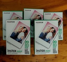 NEW Fujifilm Instax Mini Color Film 5 boxes 100 Sheets Total .  picture