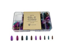 Apres GEL-X Nail Extensions 5 Colors Stiletto Long Tips 500 PCS 10 Sizes ART ME picture