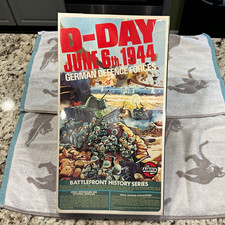 Vintage Airfix HO Battlefront D-Day June 6th 1944 German Defense Forces Diorama  picture