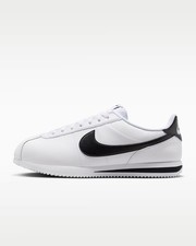 Nike Cortez White Black Lace Up Low Top Casual Sneakers DM4044-105 Men's Sizes picture