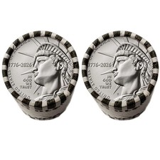 America 250 ENDURING LIBERTY HALF DOLLAR 1776-2026 Uncirculated Rolls P & D Mint picture