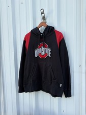 Vintage Ohio State Buckeyes Nike Team Center Swoosh Hoodie Mens Large Black Y2K picture