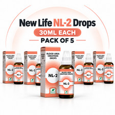 New Life NL-2 Drops 30ml Pack of 5 Blood Urea Creatinine Kidney Support | FS | picture