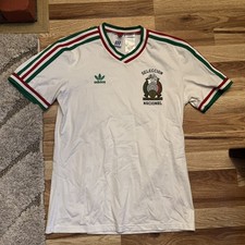 Adidas Retro Mexico Selección Nacional Team Soccer Jersey Football Shirt 1985 M picture