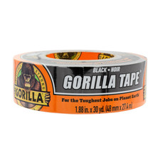 Gorilla 30 Yard Black Tough Duct Tape Single Roll, Pack of 1 picture