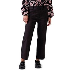 Social Standard by Sanctuary Ladies Juliet Twill Crop Pant Size 8 Black picture