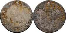 Spain Peru Lima 2 Reales 1757 Ferdinand VI, 1746-1759 Original Coin #ANS2 picture
