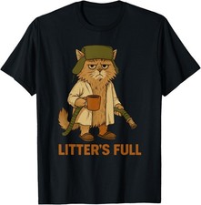 Litter’s Full Funny Cat Lovers Christmas Xmas Funny Unisex T-Shirt picture