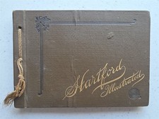 Hartford Illustrated Antique 1892 Book Portfolio of Photographs 35 Photogravures picture
