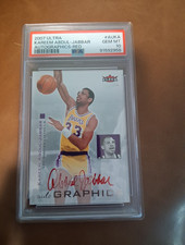 Fleer 2007-08 Ultra Autographics Red Kareem Abdul-Jabbar Auto AU-KA PSA 10 picture