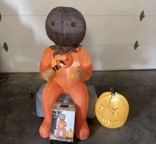 Trick R Treat SAM Airblown Inflatable Halloween Decoration 4' Trick or Treat  picture