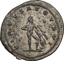 EMPIRE Gallienus & Hercules Club Lion Skin NGC Choice AU Ancient Roman Coin 1501 picture