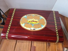 H. Upmann Cherry Red Wood Humidor With An Amazing Seal With Hygrometer picture