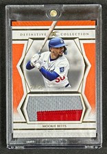 2025 Topps Definitive Mookie Betts Orange /25 Jumbo Patch Relic DJRC-MB Dodgers picture