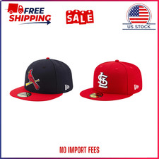 St. Louis Cardinals New Era On-Field 59FIFTY Fitted Baseball Cap Navy FREESHIP picture
