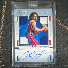 Panini 2021-22 Nat Treasures Cade Cunningham RMA Quad Auto Mem #RMQ-CCH /49 picture