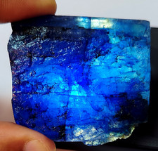 AAA+ Large Natural Raw Rough 500 Ct. Blue Sapphire Uncut Loose Gemstone for Gift picture