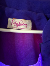 Vintage Quilted Evelyn Pearson Maxi Hostess Dress/One Size Royal Purple 1970’s picture