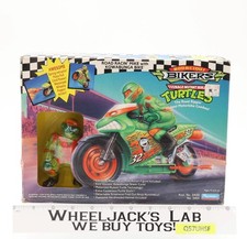Road Racin' Mike W/ Kowabunga Bike TMNT Bikers 1994 Playmates NEW SEALED picture