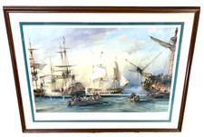 Robert Taylor The Battle of the Nile Admiral Horatio Nelson Framed & Matted picture