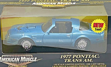 1977 Pontiac Trans Am Ice Blue 1/18 Diecast ERTL AMERICAN MUSCLE  NIB MINT picture