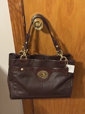 2011 COACH excellent Penelope Carryall Turnlock Luxury Leather bag F16531 Y2K picture