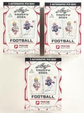 Leaf Trinity 2024 Football Pristine Auction Edition 3 AUTOS/2 PARALLELS PER BOX picture