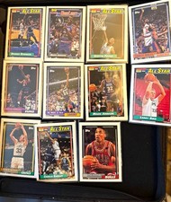 Topps 1992-93 NBA All-Star 11-Card Lot Bird Barkley Rodman Magic Pippen picture