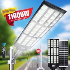 LED 11000W Commercial Solar Street Lights Outdoor Dusk To Dawn Parking Lot Light picture