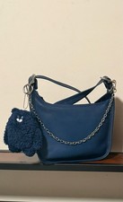 Vintage COACH Small Janice Legacy Crossbody in RARE Navy Blue 💙 picture