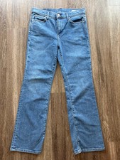 AYR The Sugar High Rise Straight Jeans Womens 29S Light Blue Wash  picture