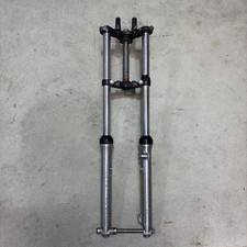 1982 HONDA XL100s Xl 100 oem Complete front forks shocks triple tree Clamp Axle picture