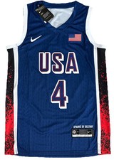 Steph Curry USA Olympics 2024 Jersey New Stitched Golden State Warriors Medium M picture
