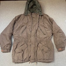 Vintage Trespass Men's XL Waterproof Rain Coat Beige Quilted picture