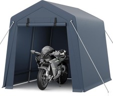 7x10ft Portable Outdoor Storage Shelter for Motorcycle Tool Firewood Roll-UpDoor picture