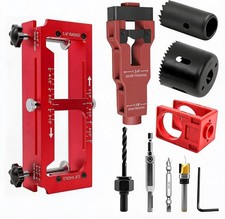 Door Hinge Jig Kit for Router Door Lock Template Tool Adjustable Mortise Jig picture