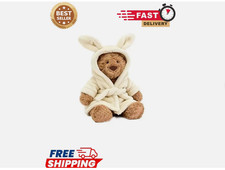 Jellycat Bathrobe Bartholomew Bear NWT-Birthday Gift Cute Toys With Dust Bag USA picture