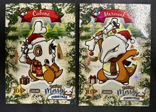 CUBONE X MAROWAK LOT - POKEMON KANTO COLLECTOONS LIMITED CHRISTMAS HOLO picture